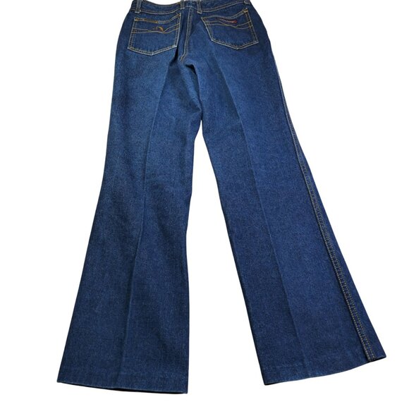 Vintage Jordache High-Waisted Jeans With Horse Embroidery & Contrast Stitching, - Picture 8 of 9